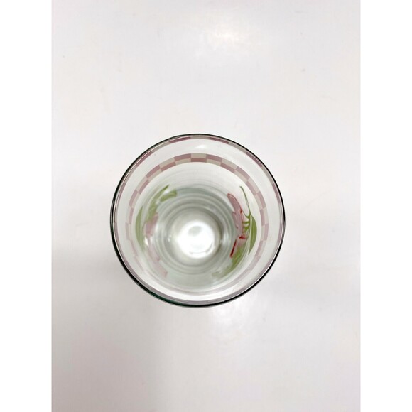 Anchor Hocking Cherries Gingham Check Trim Drinking Glass Tumbler Replacement - Picture 5 of 6
